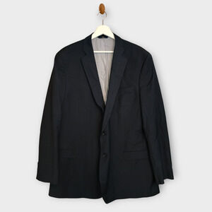 Brooks Brothers Blazer Men 48L Blue Gray Explorer Fitzgerald Career Sport Coat